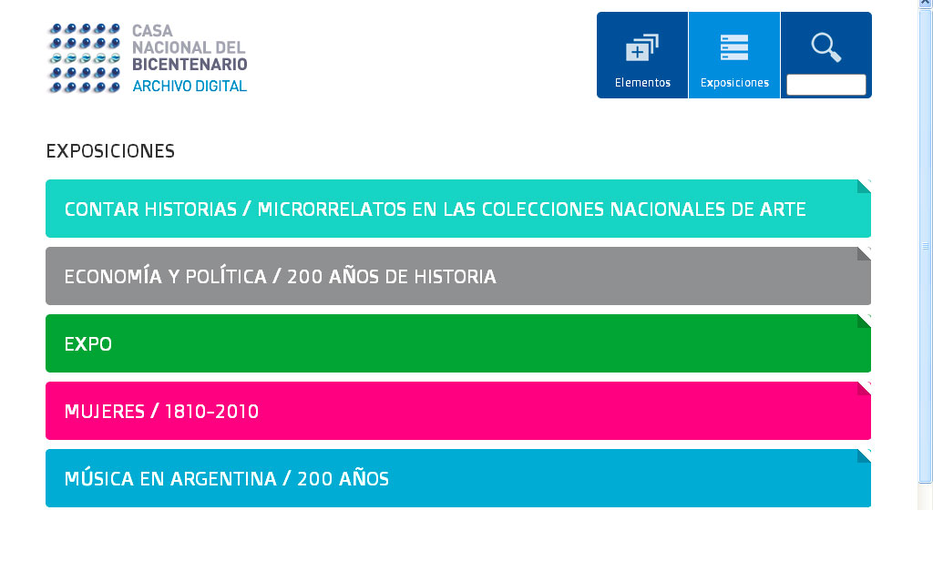 Casa Nacional del Bicentenario - Kioscos Interactivos · UX/UI